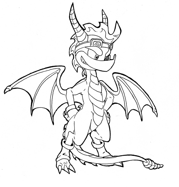 Spyro Drawing at GetDrawings | Free download