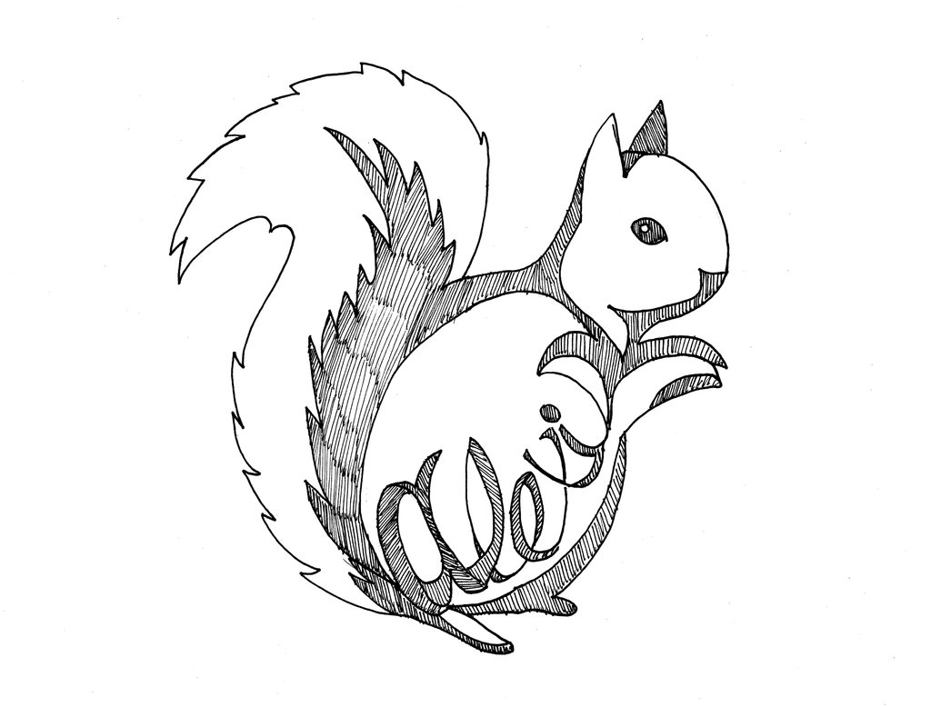 Squirrel Drawing at GetDrawings | Free download