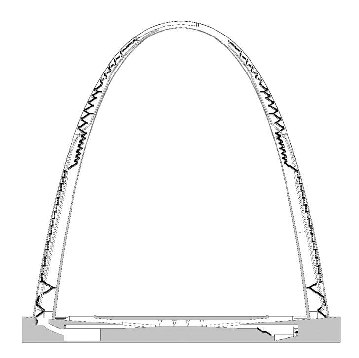 St Louis Arch Drawing at GetDrawings | Free download