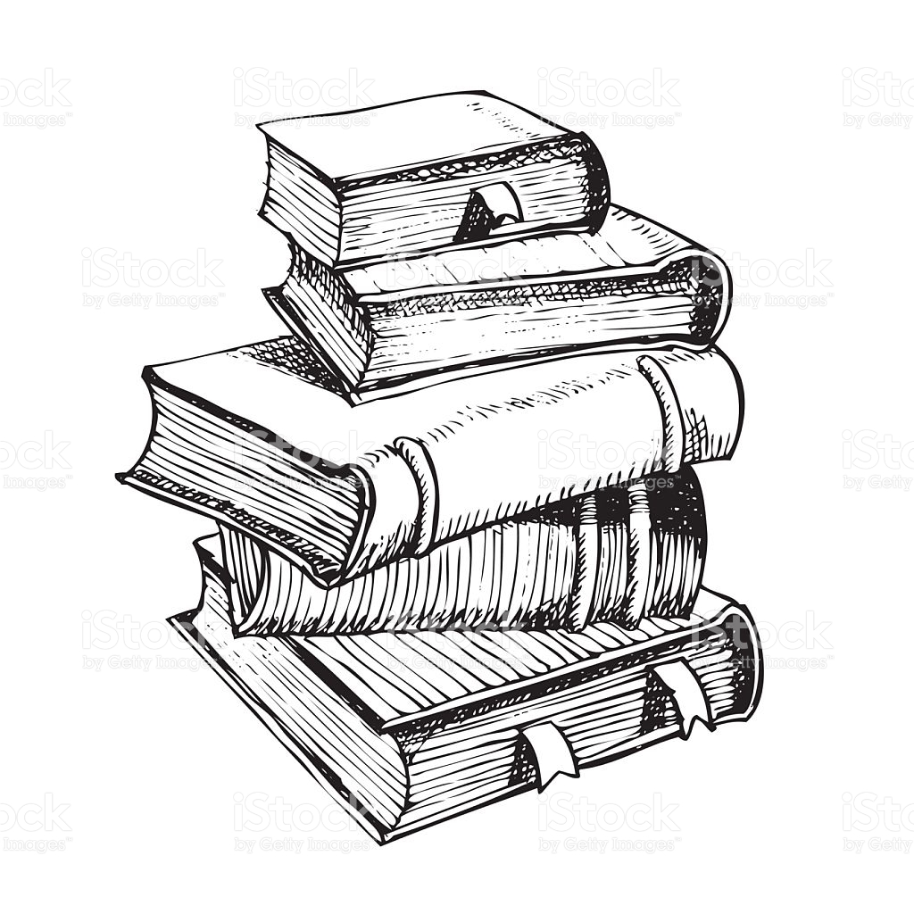 Stack Of Books Drawing at GetDrawings Free download