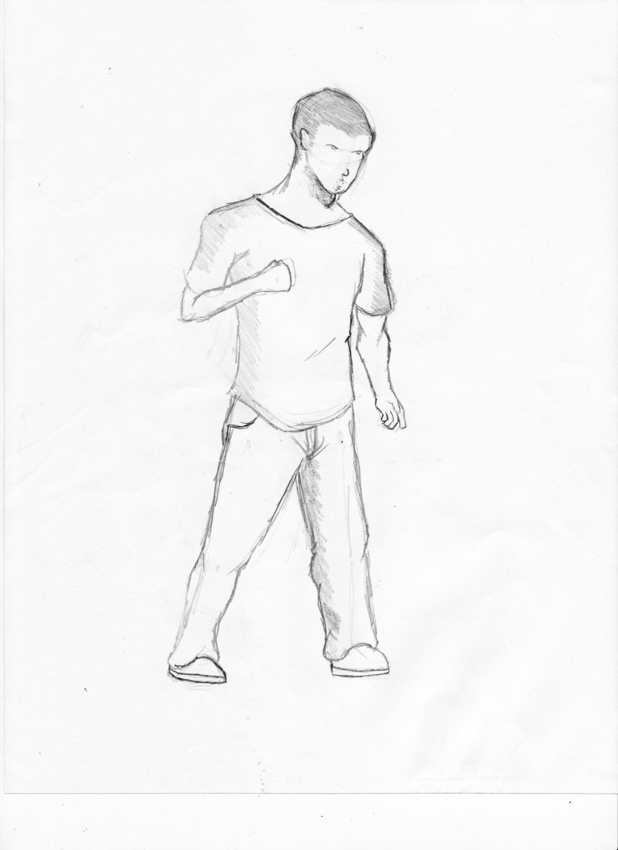 Person standing Sketch