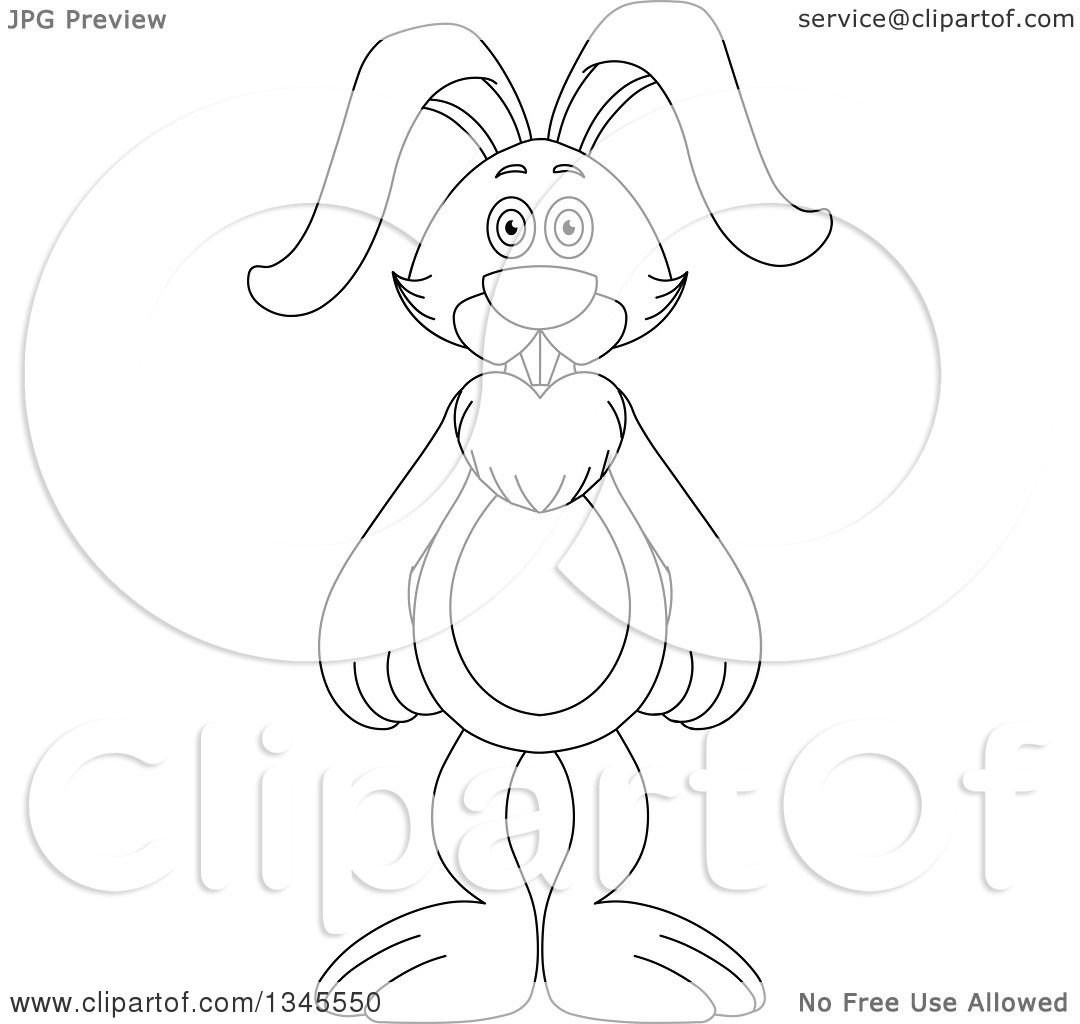 Standing Rabbit Drawing at GetDrawings Free download