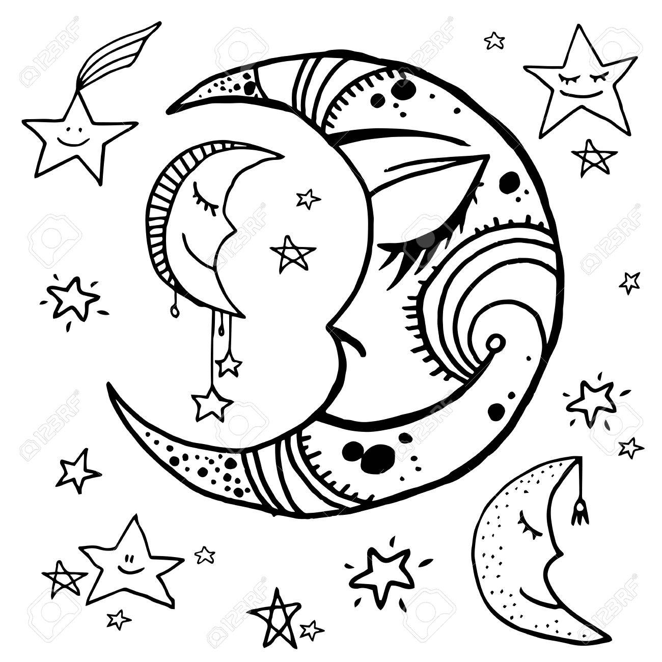 Stars In Sky Drawing at GetDrawings | Free download