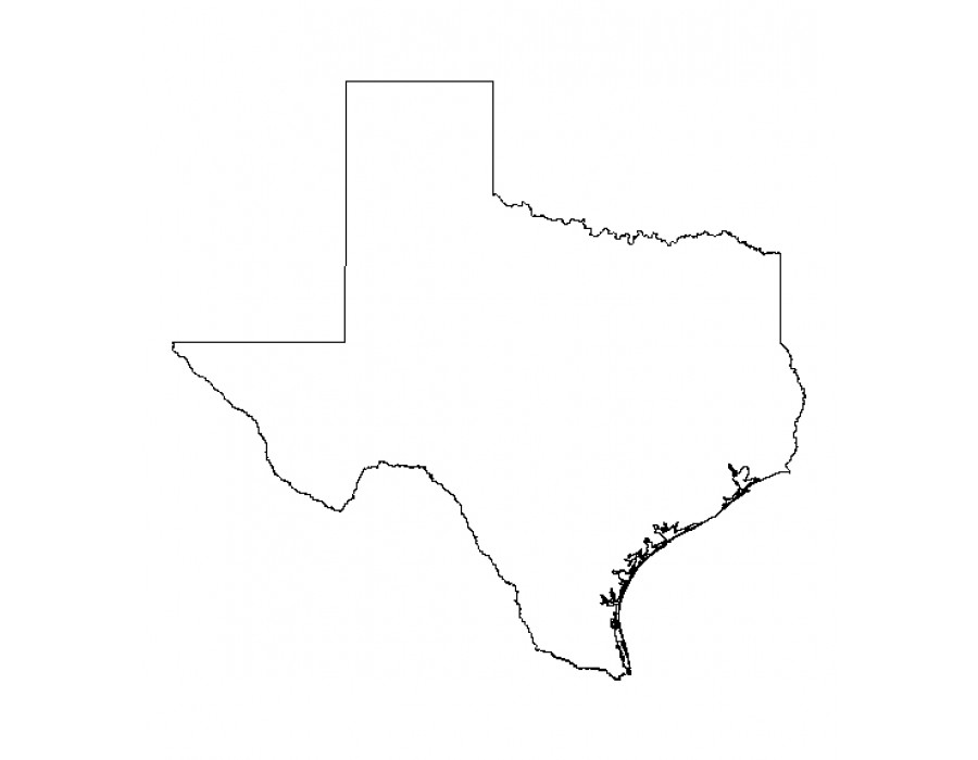 State Of Texas Outline Drawing at GetDrawings Free download