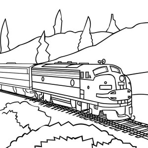 Steam Train Drawing at GetDrawings | Free download