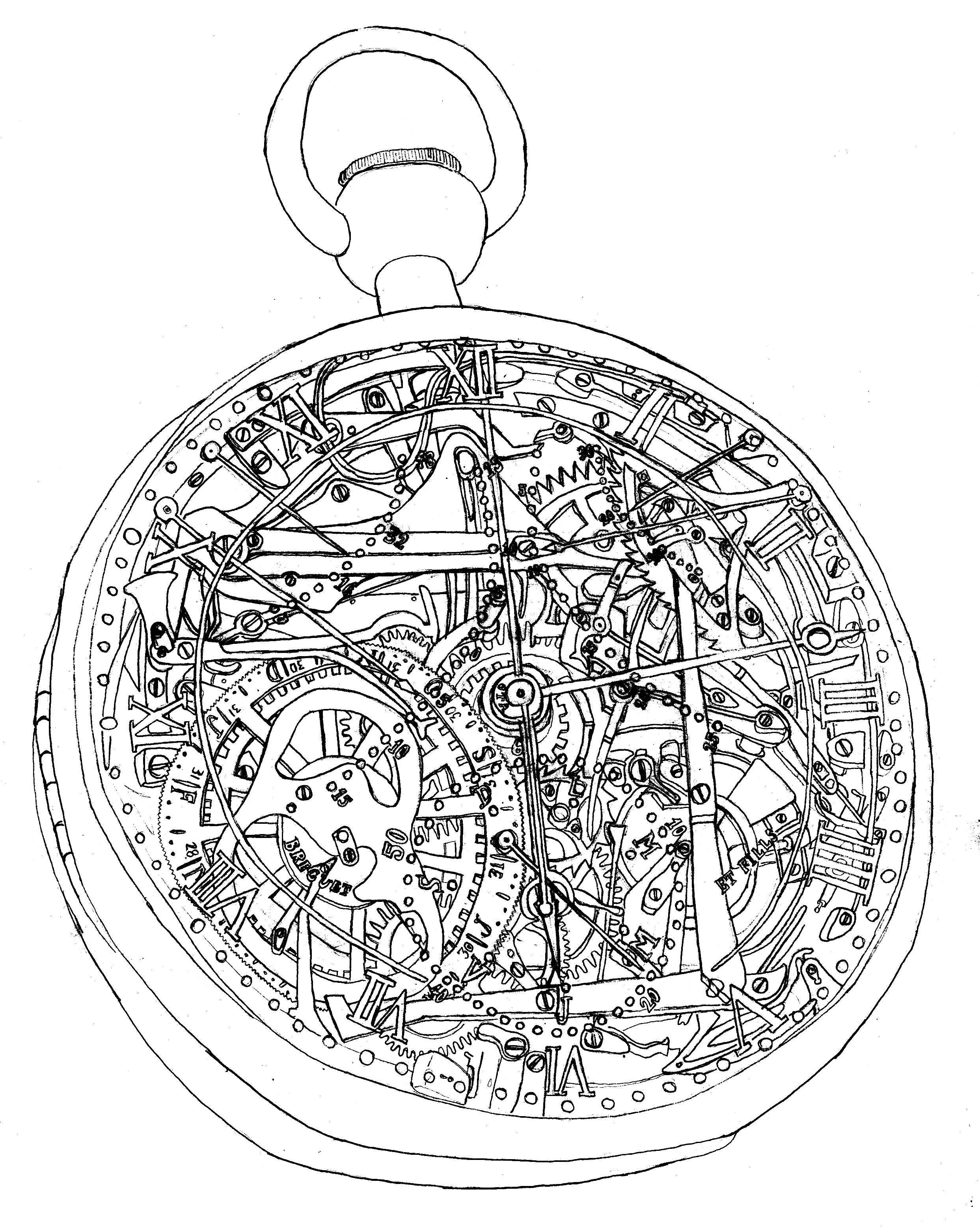 Steampunk Clock Drawing at GetDrawings Free download
