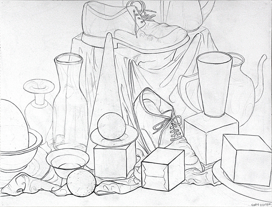 Still Life Contour Drawing at GetDrawings Free download