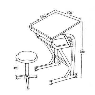 Student Desk Drawing At Getdrawings Free Download