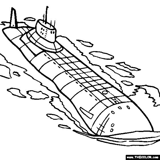 gold submarine drawing