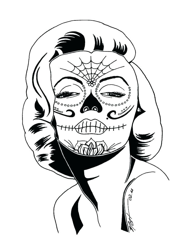 Sugar Skull Coloring Pages Skull Coloring Pages Coloring