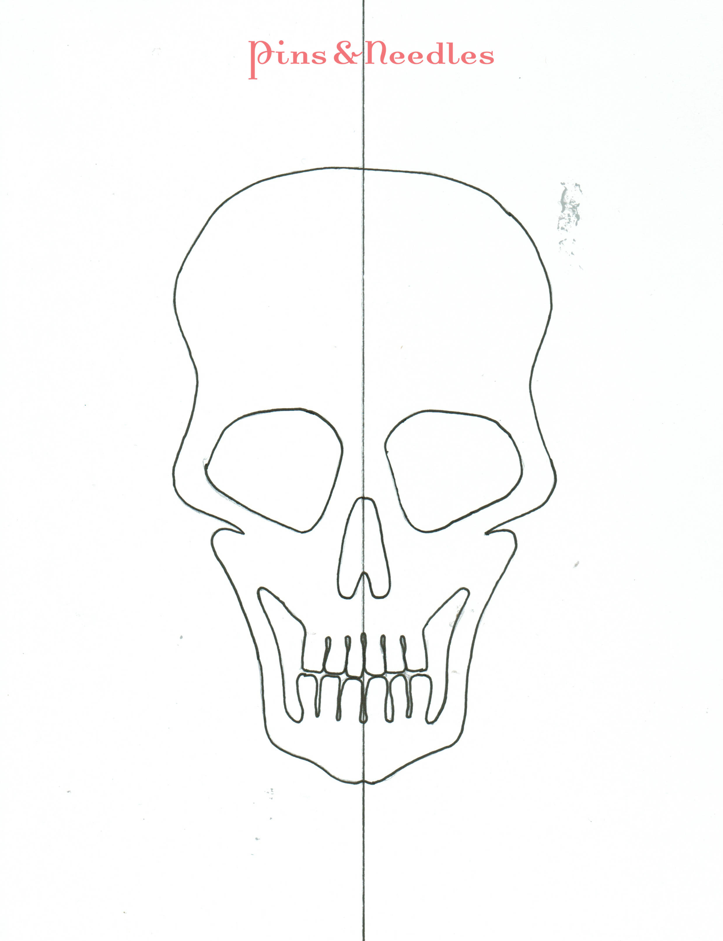 sugar-skull-drawing-template-at-getdrawings-free-download