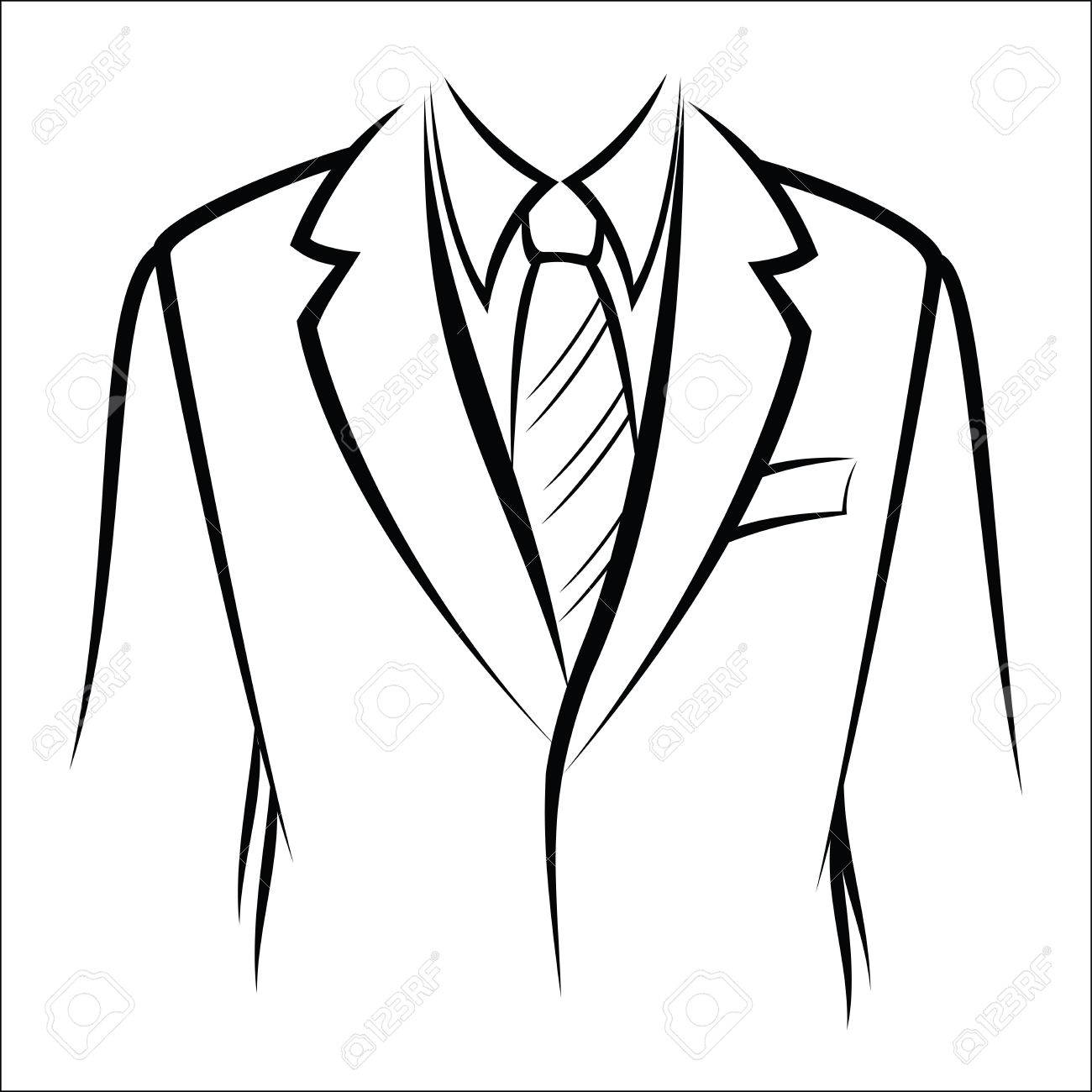 Suit And Tie Drawing at GetDrawings Free download