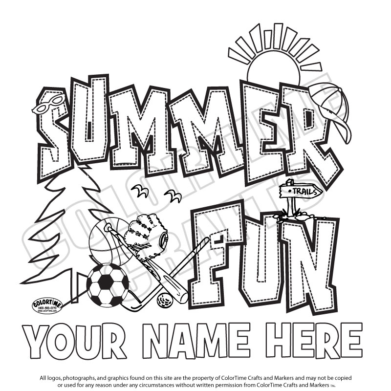722 Cute Summer Camp Coloring Pages for Adult