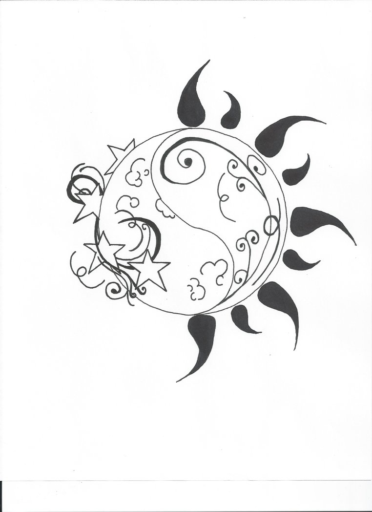 Sun And Moon Drawing at GetDrawings | Free download