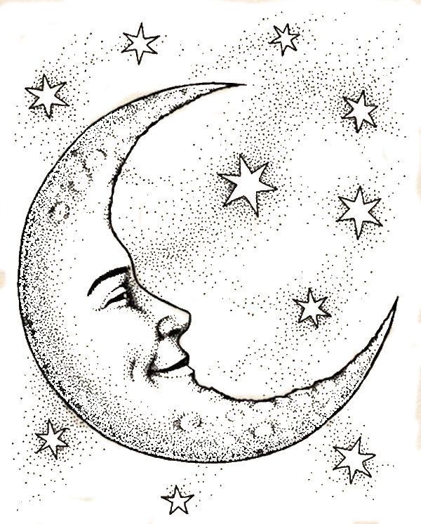 Sun Moon And Stars Drawing At Getdrawings Free Download 