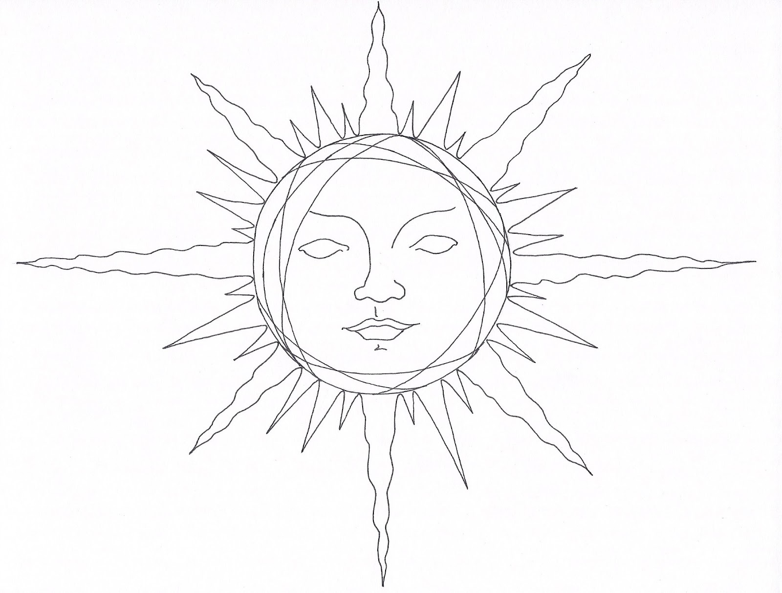 Sun Pencil Drawing at GetDrawings Free download