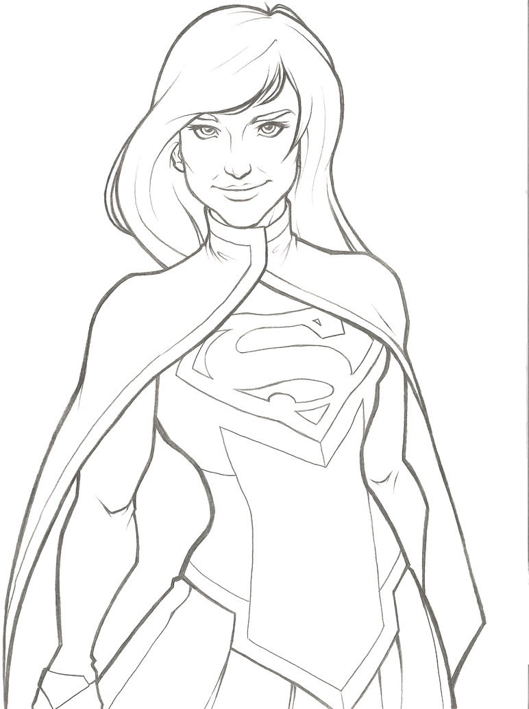 12+ Supergirl Drawing Pics - Shiyuyem