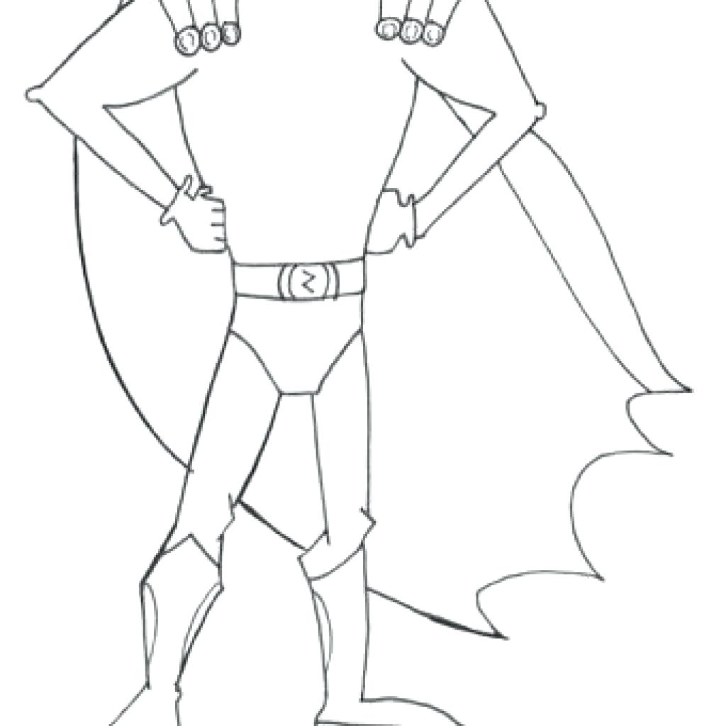 Superhero Drawing Outline at GetDrawings Free download