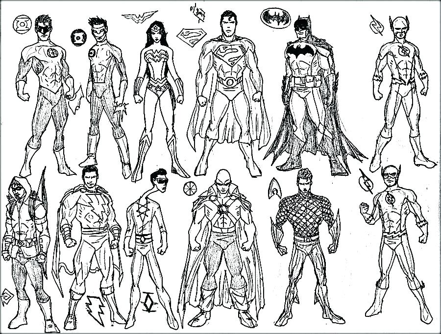 Superheroes Drawing at GetDrawings | Free download
