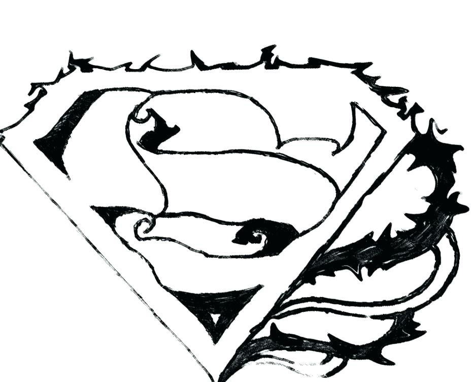 Superman Logo Drawing at GetDrawings | Free download