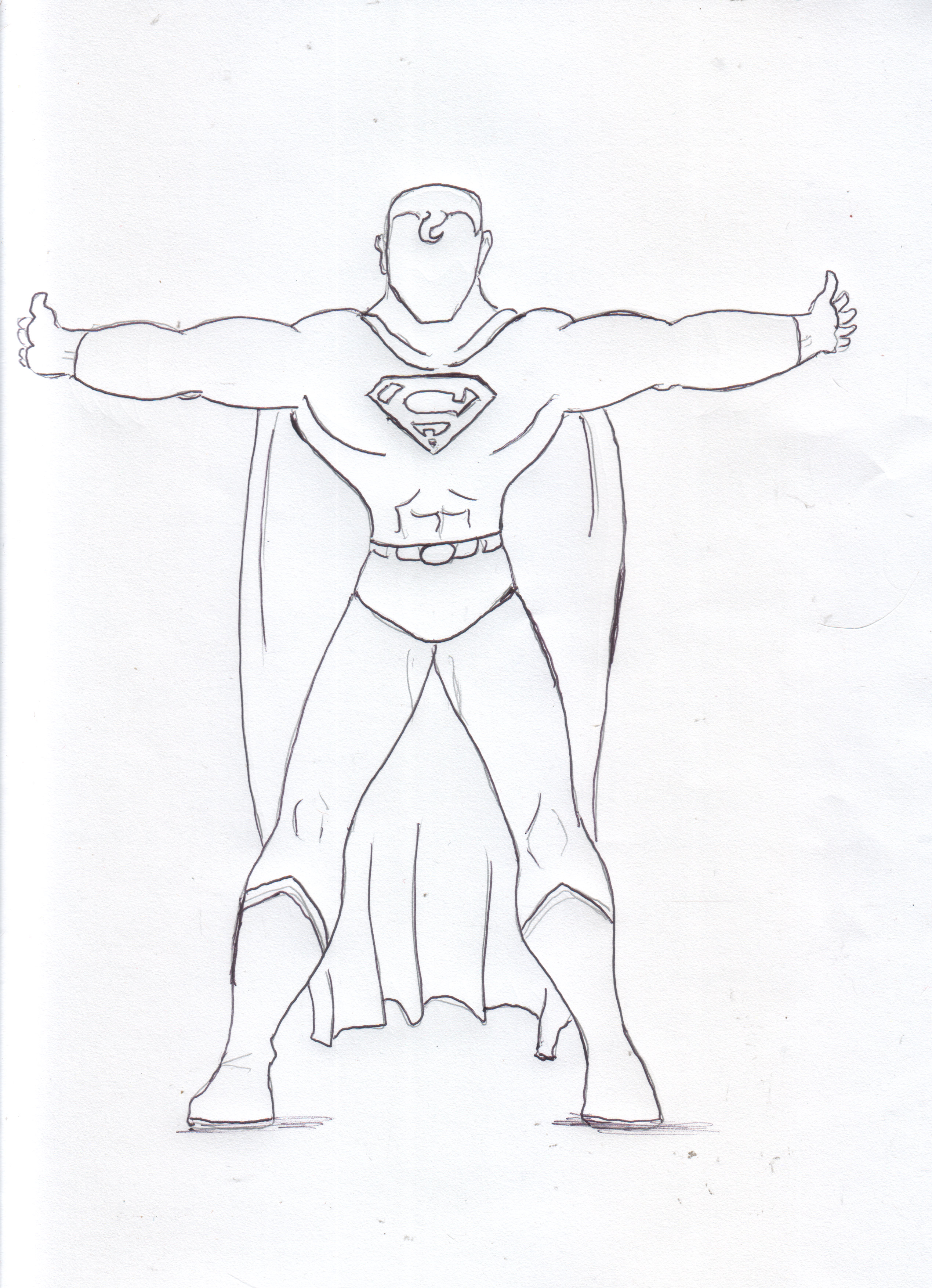 Superman Simple Drawing at GetDrawings | Free download