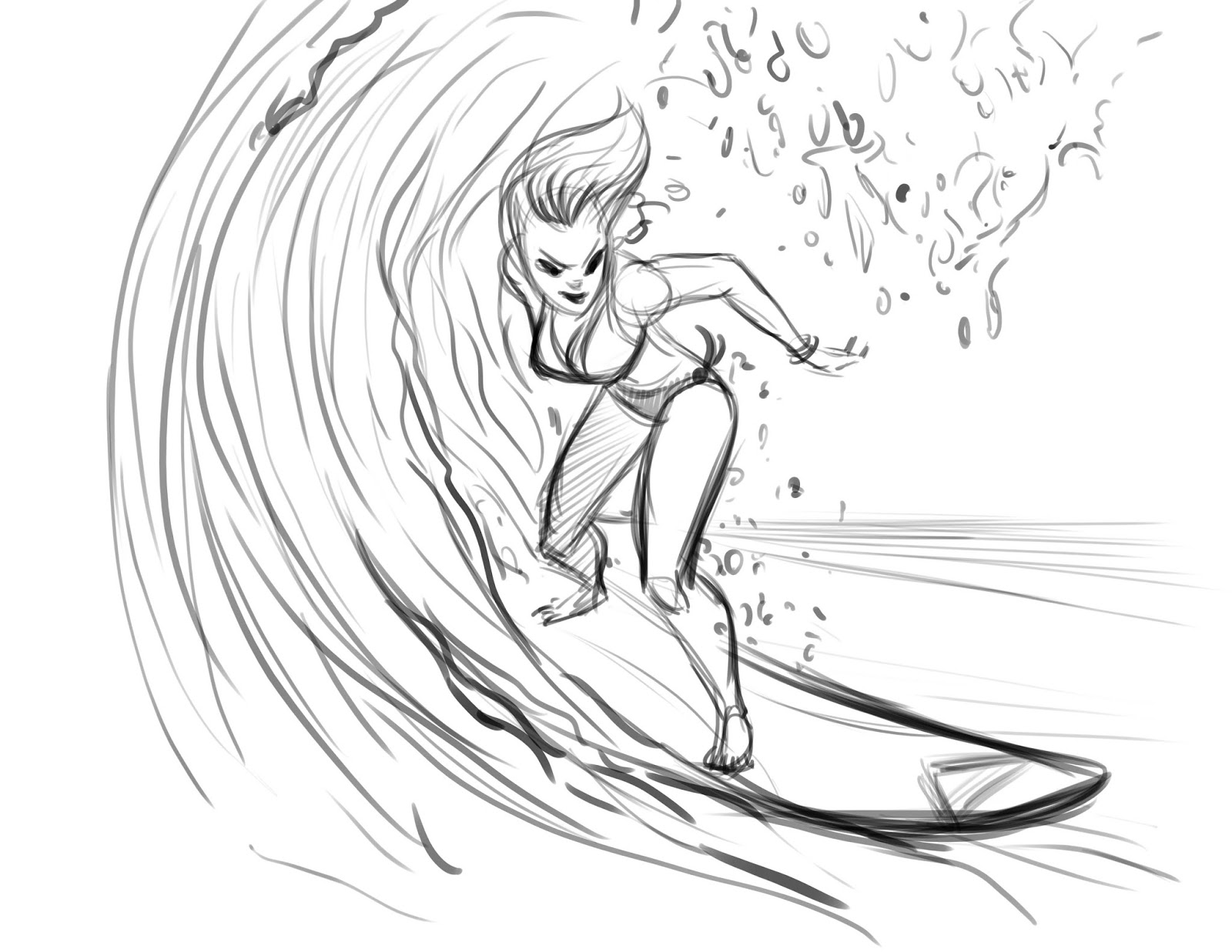 Surf Drawing at GetDrawings | Free download