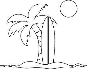 Surfboard Drawing at GetDrawings | Free download