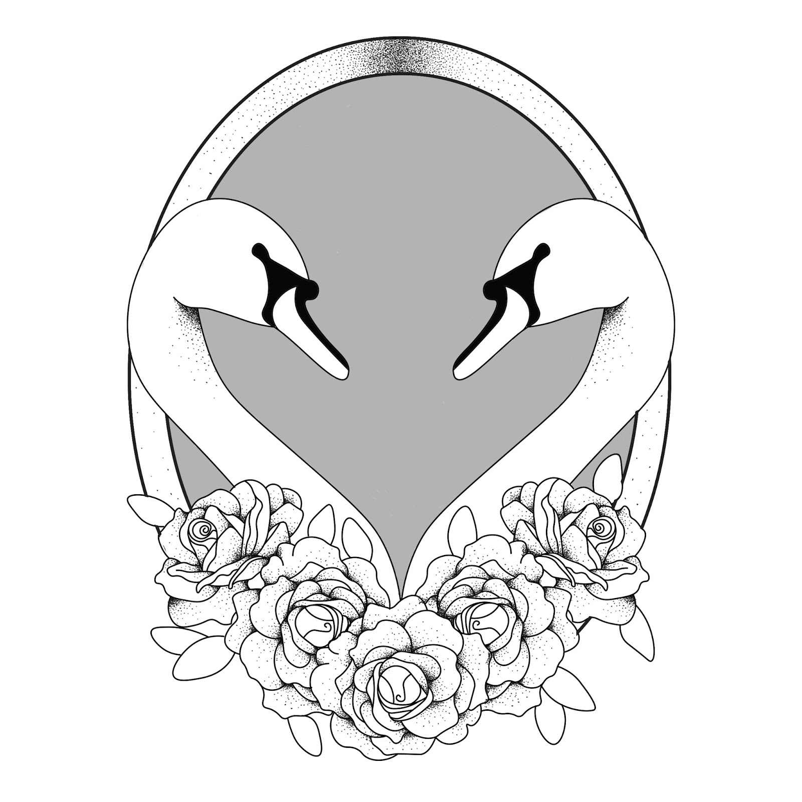 Swan Heart Drawing at GetDrawings Free download