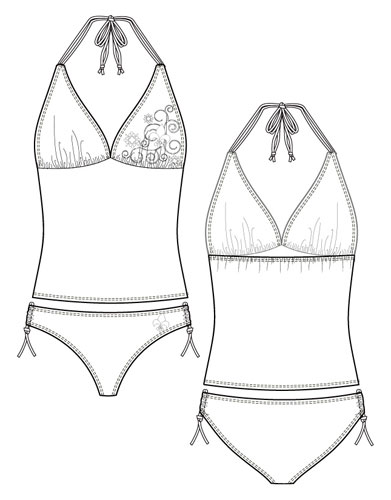 Swimsuit Drawing at GetDrawings | Free download