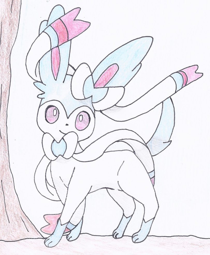 Sylveon Drawing at GetDrawings | Free download