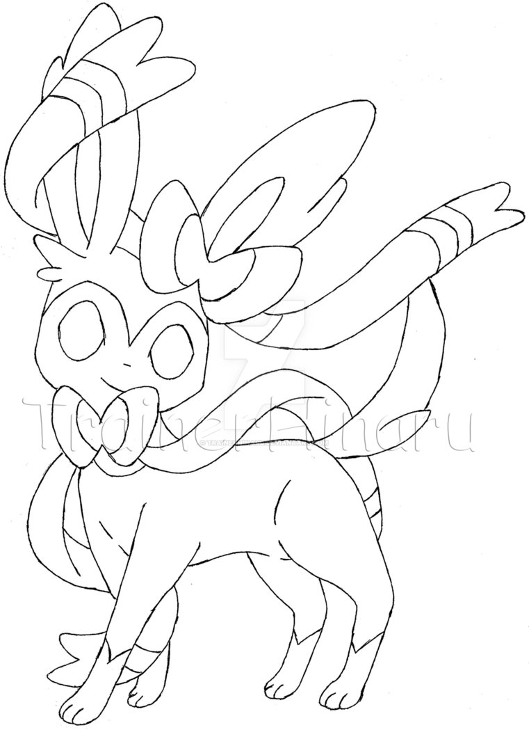 Sylveon Drawing at GetDrawings | Free download