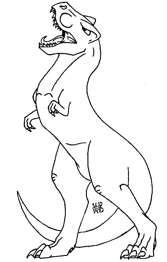 T Rex Cartoon Drawing At Getdrawings 