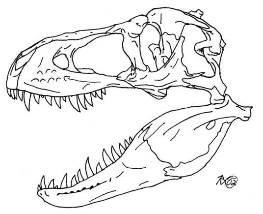 T Rex Line Drawing - alter playground