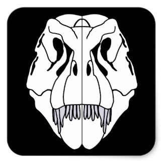 simple t rex skull drawing