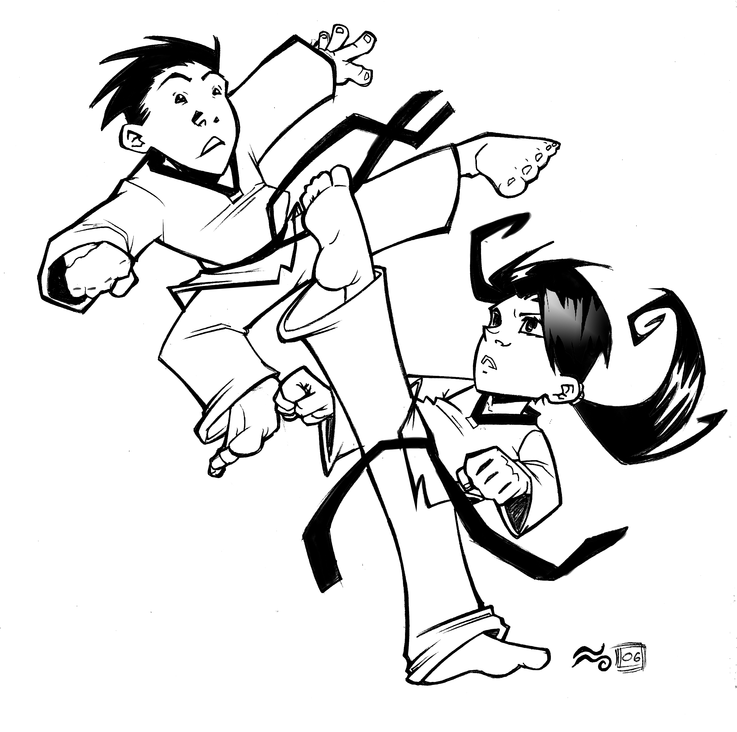 Taekwondo Drawing at GetDrawings | Free download