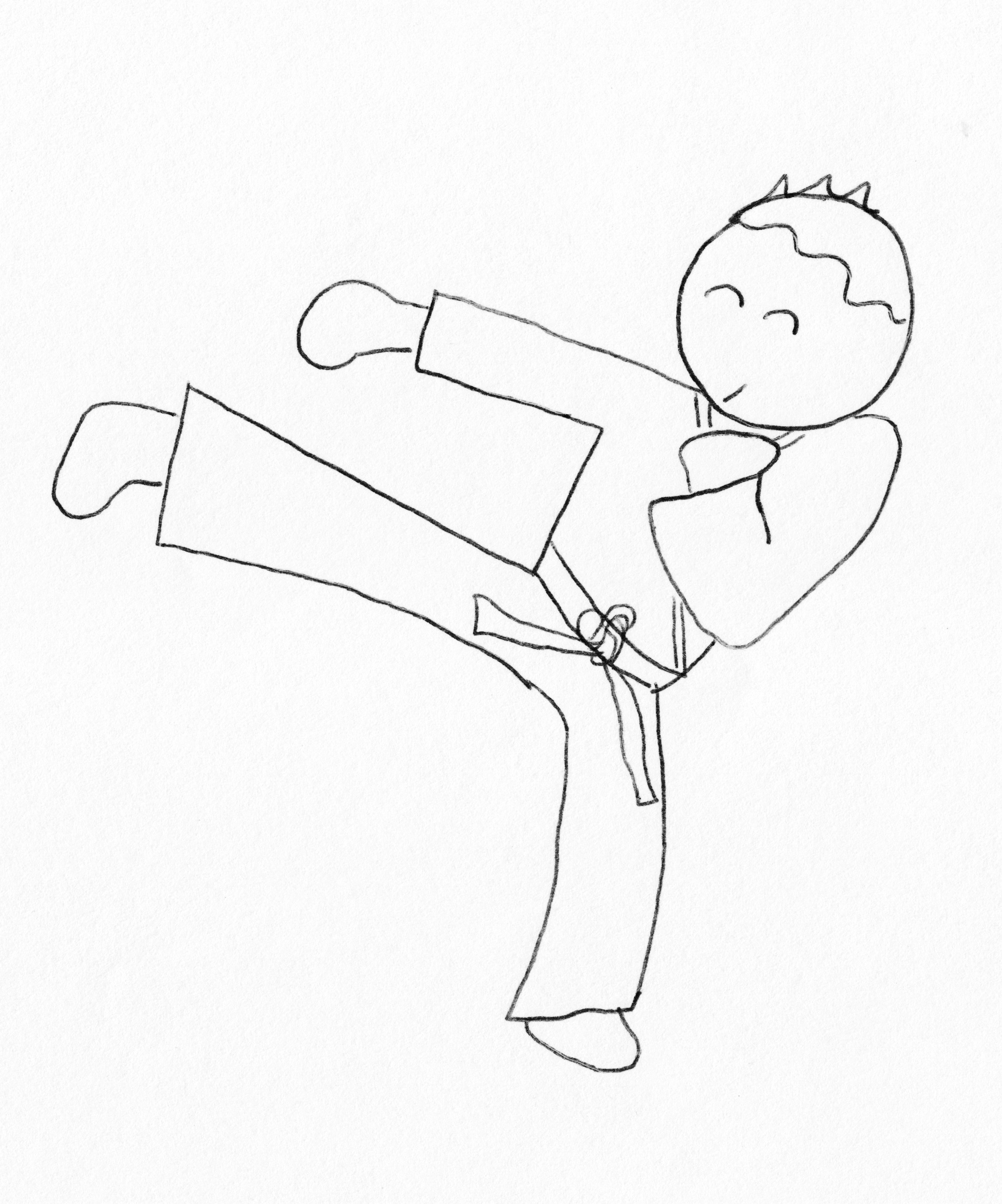 Taekwondo Drawing at GetDrawings Free download