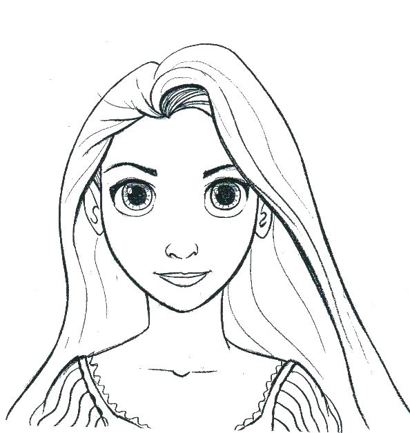 256 Cartoon Easy Rapunzel Coloring Pages with Animal character