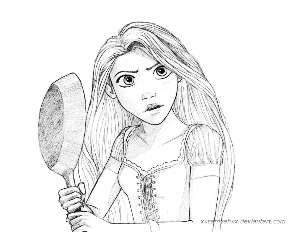 Tangled Rapunzel Drawing at GetDrawings Free download