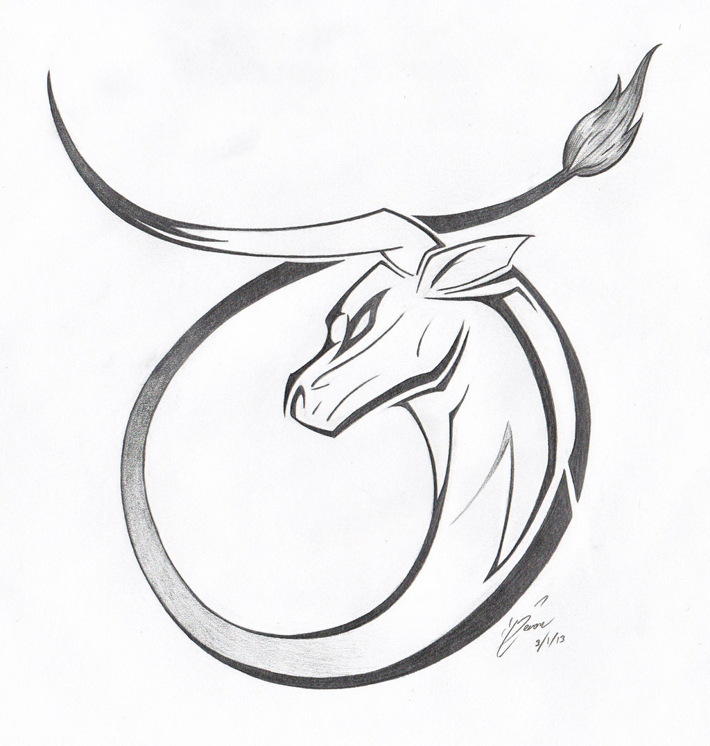 Taurus Bull Drawing at GetDrawings Free download