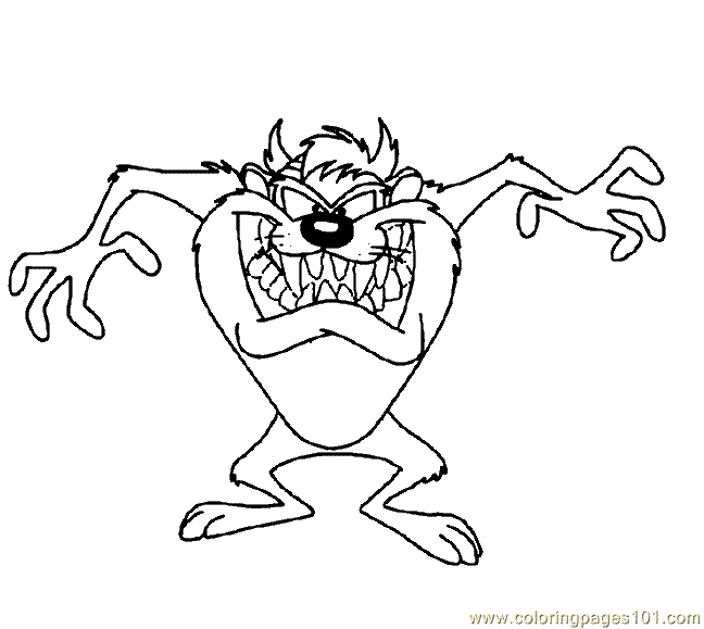 tazz coloring pages - photo #32