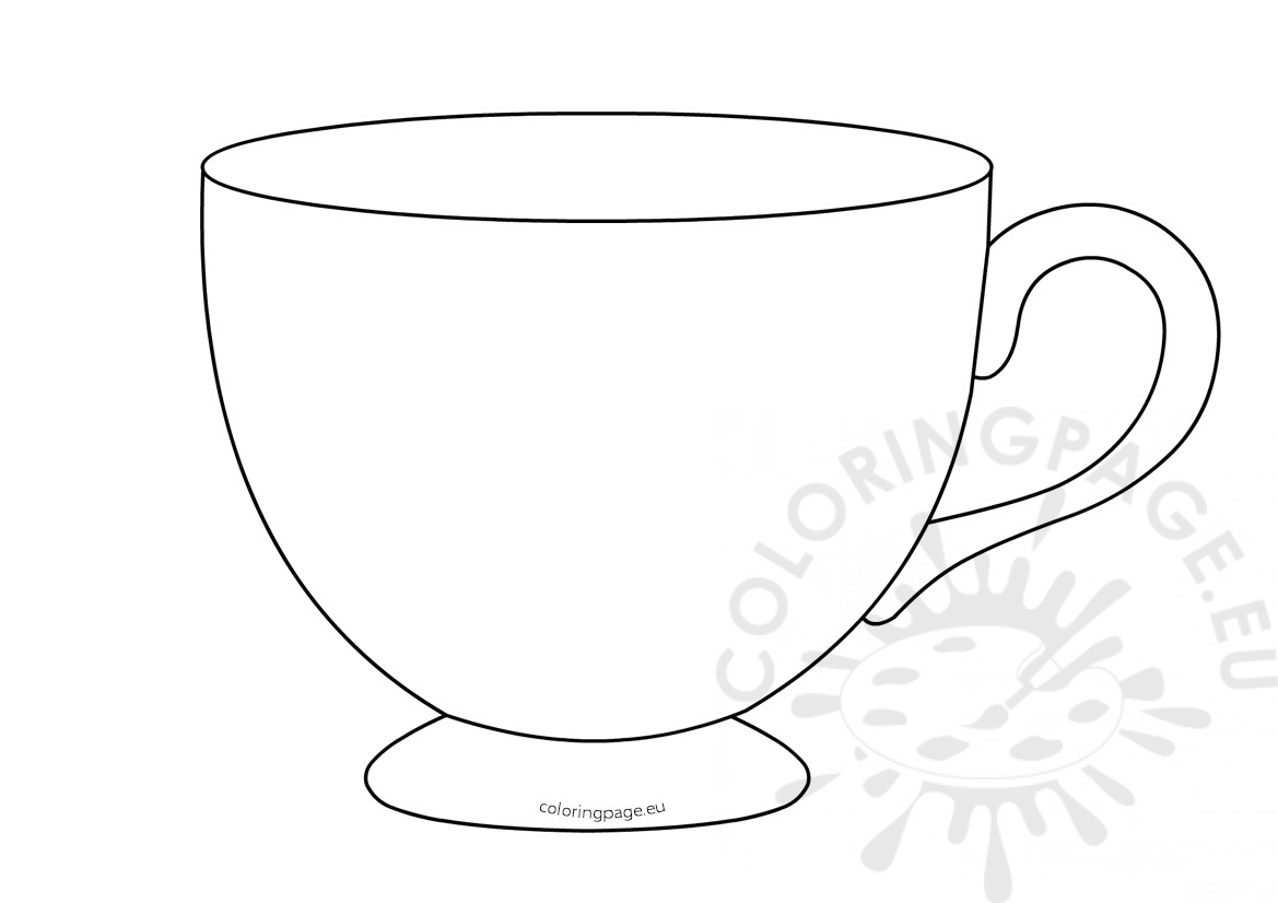 Tea Cup Line Drawing at GetDrawings Free download