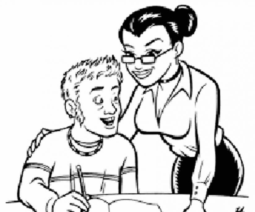 Teacher And Student Drawing at GetDrawings Free download