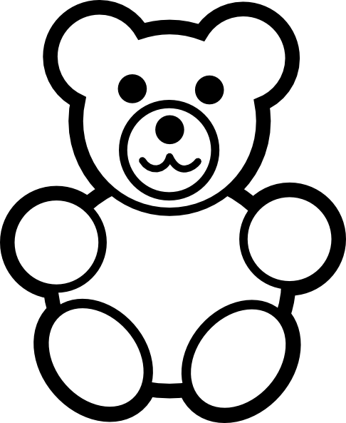 Teddy Bear Drawing Outline at GetDrawings | Free download