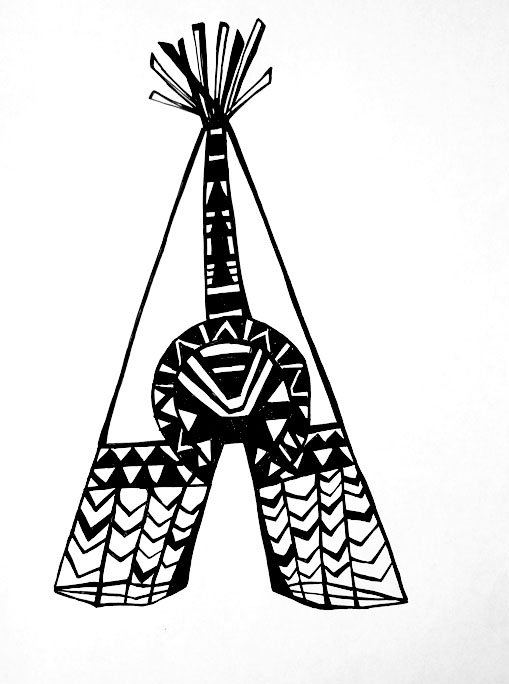 Teepee Drawing at GetDrawings | Free download