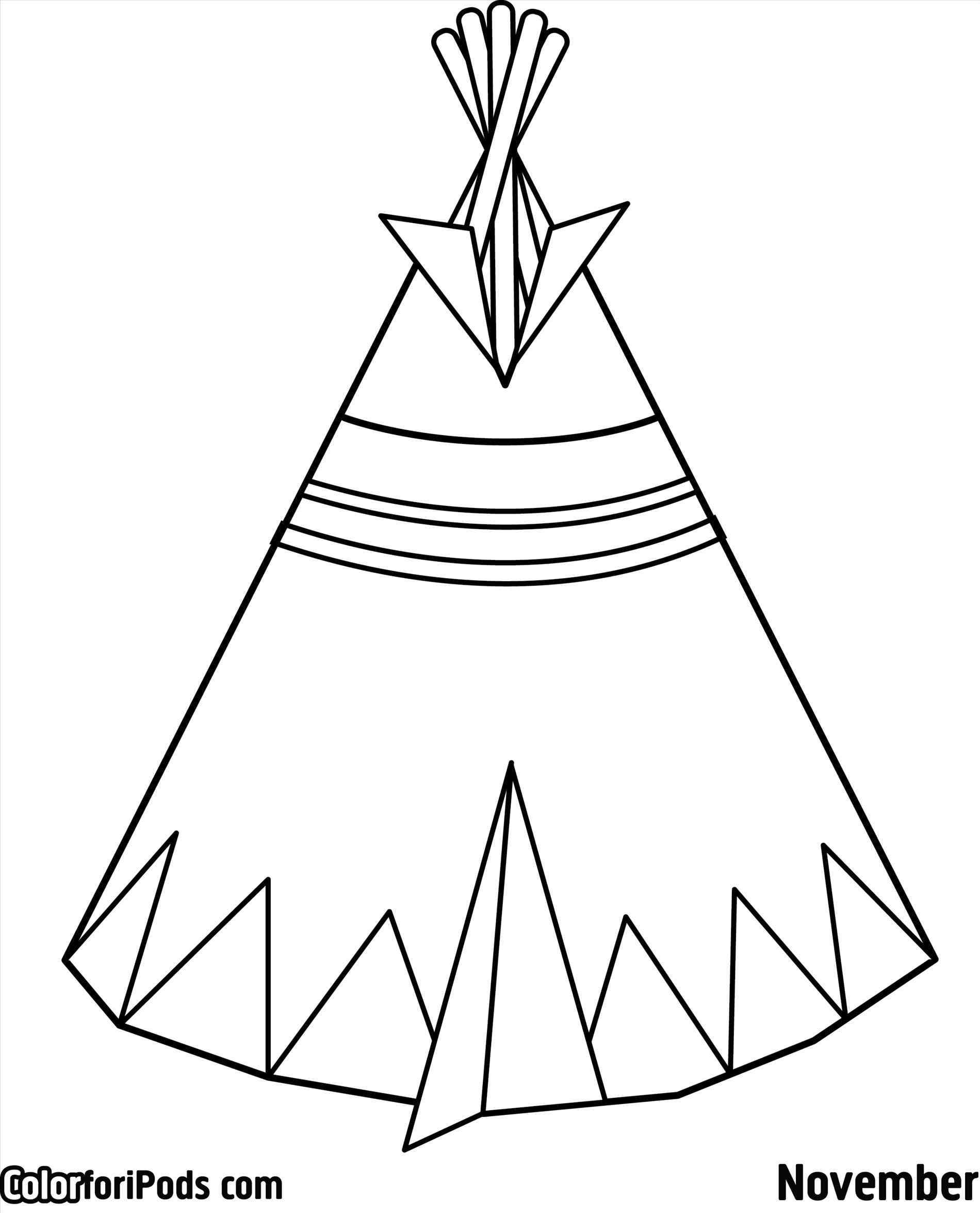 Teepee Tent Drawing At GetDrawings Free Download