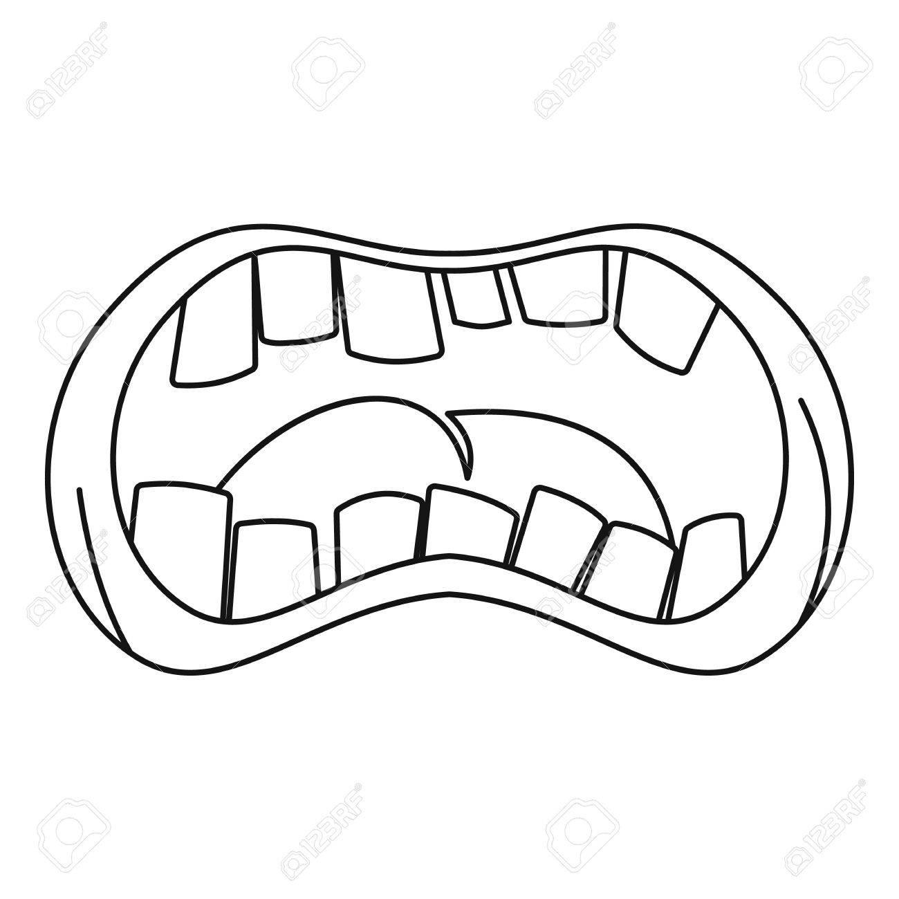 teeth-in-mouth-drawing-at-getdrawings-free-download