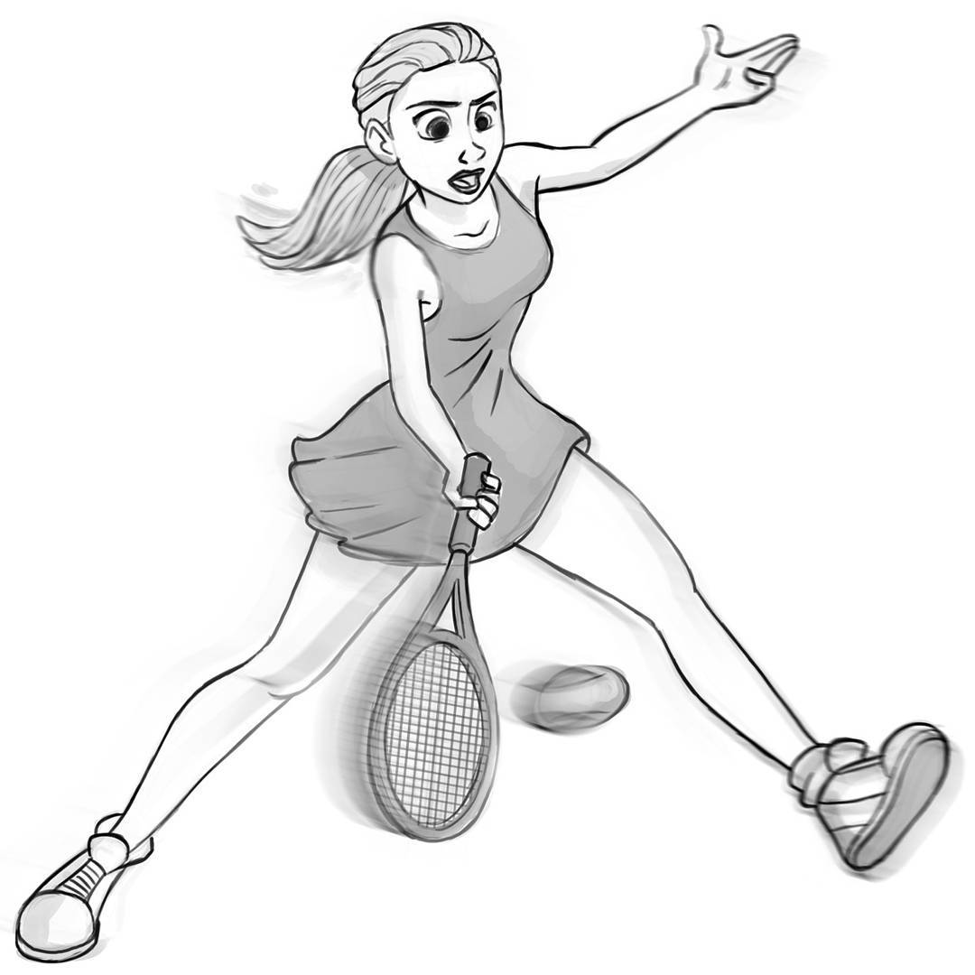 Tennis Drawing at GetDrawings | Free download