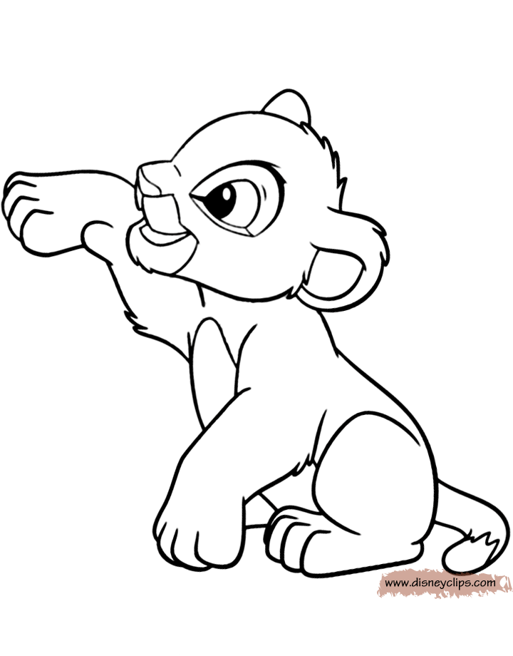 The Lion King Simba Drawing at GetDrawings | Free download