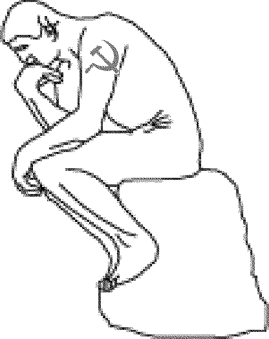 The Thinker Drawing at GetDrawings | Free download