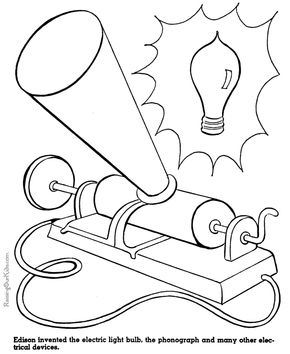 Thomas Edison Light Bulb Drawing At GetDrawings | Free Download